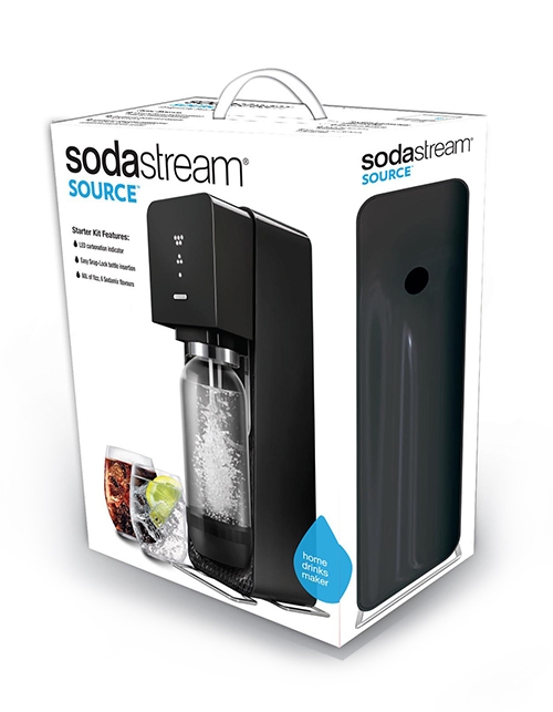 Sodastream Source Gasatore include 1 cilindro in licenza duso colore: Nero 